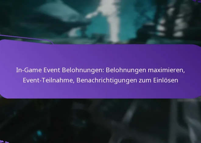 In-Game Event Belohnungen: Belohnungen maximieren, Event-Teilnahme, Benachrichtigungen zum Einlösen