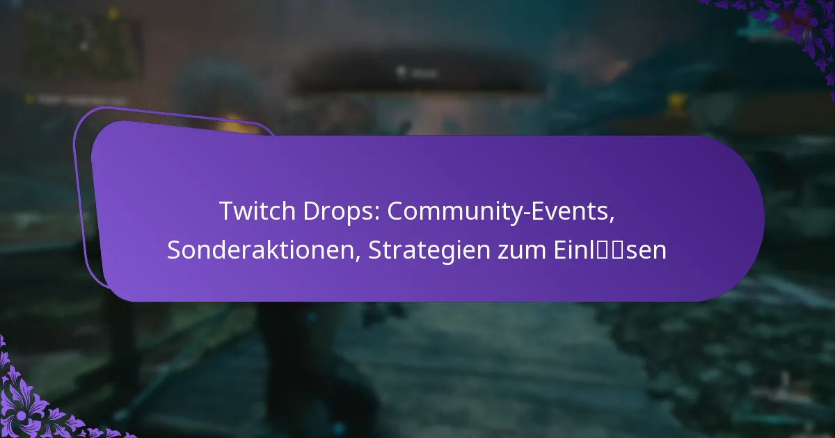 Twitch Drops: Community-Events, Sonderaktionen, Strategien zum Einlösen
